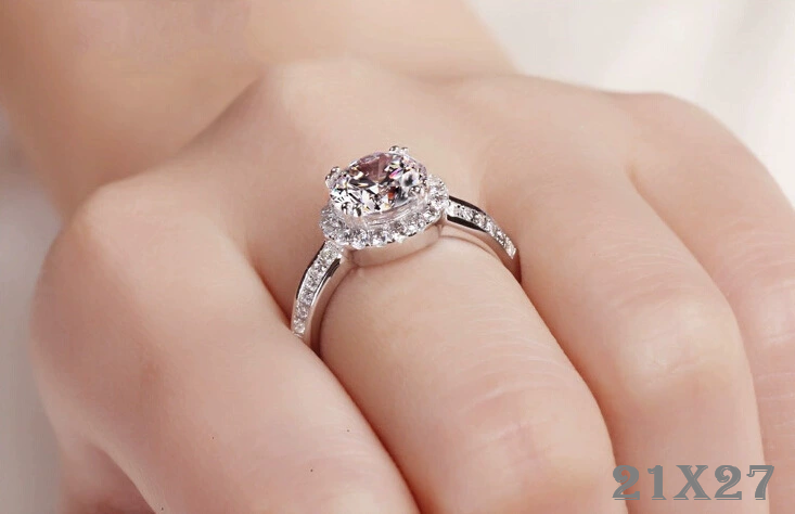 Damen Ring 925 Sterling Silber Diamantring aus Sterlingsilber verstellbar6