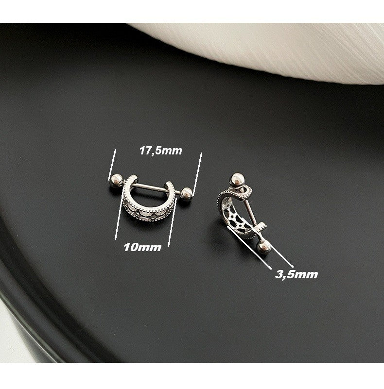 Ohrstecker aus 925er Silber für Damen und Herren, leichte LuxusOhrringe10