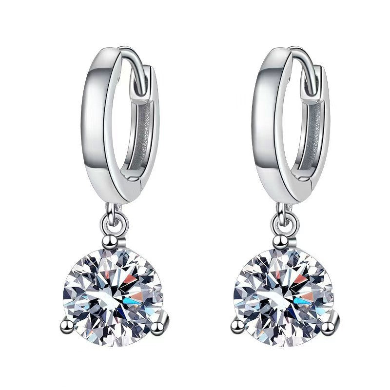925S Silber Damen Ohrringe 925S Silber 50 Punkte [Zirkon] modisch5