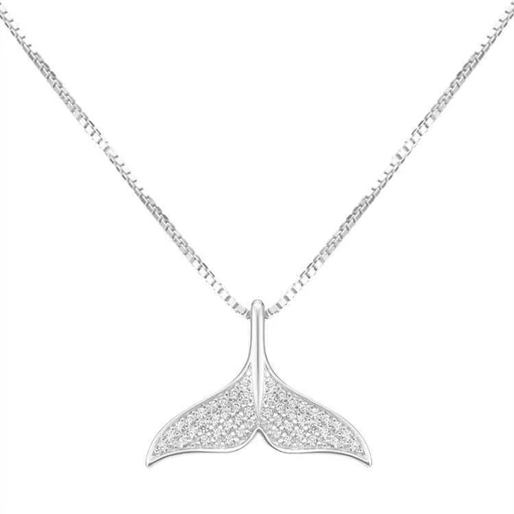Halskette mit Anhänger Fisch Sterling Silber 925 Damen  Kette Modeschmuck5