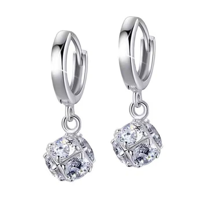 Damen Luxus Ohrringe 925 Sterling Silber Hypoallergene Ohrringe OHRSCHMUCK0