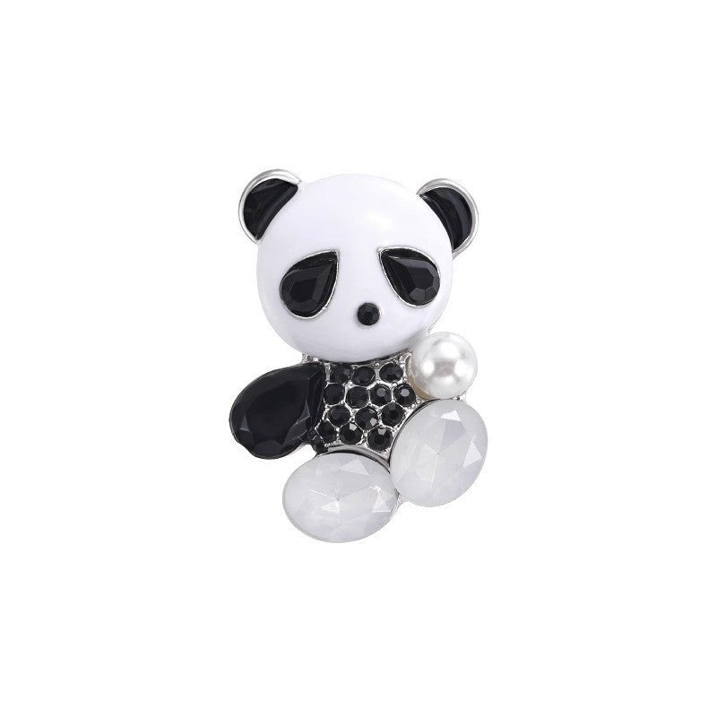 Niedliche bezaubernde Panda Brosche für Damen Hochwertig einzigartig exquisit2