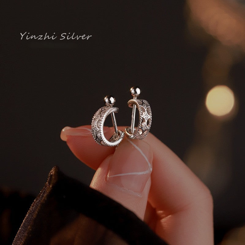 Ohrstecker aus 925er Silber für Damen und Herren, leichte LuxusOhrringe7