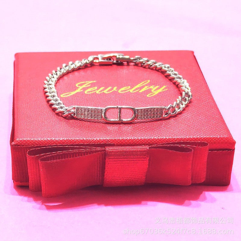 Damen Armband Kupferplattiertes, goldfarbenes kubanisches, modisch und luxuriös3