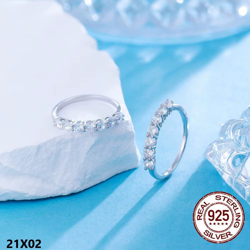 Echt Schmuck Silber 925 Ring Damen Ring Zirkon Hochwertige Qualität 8 und 9 Gro6