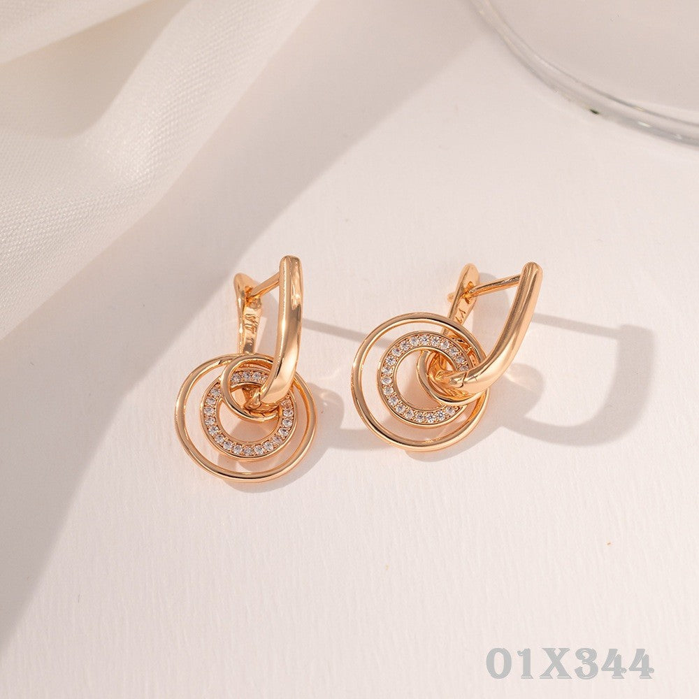 Luxus Damen Ohrringe Gold (champagner) galvanisierte, Hochwertige,  vielseitig4