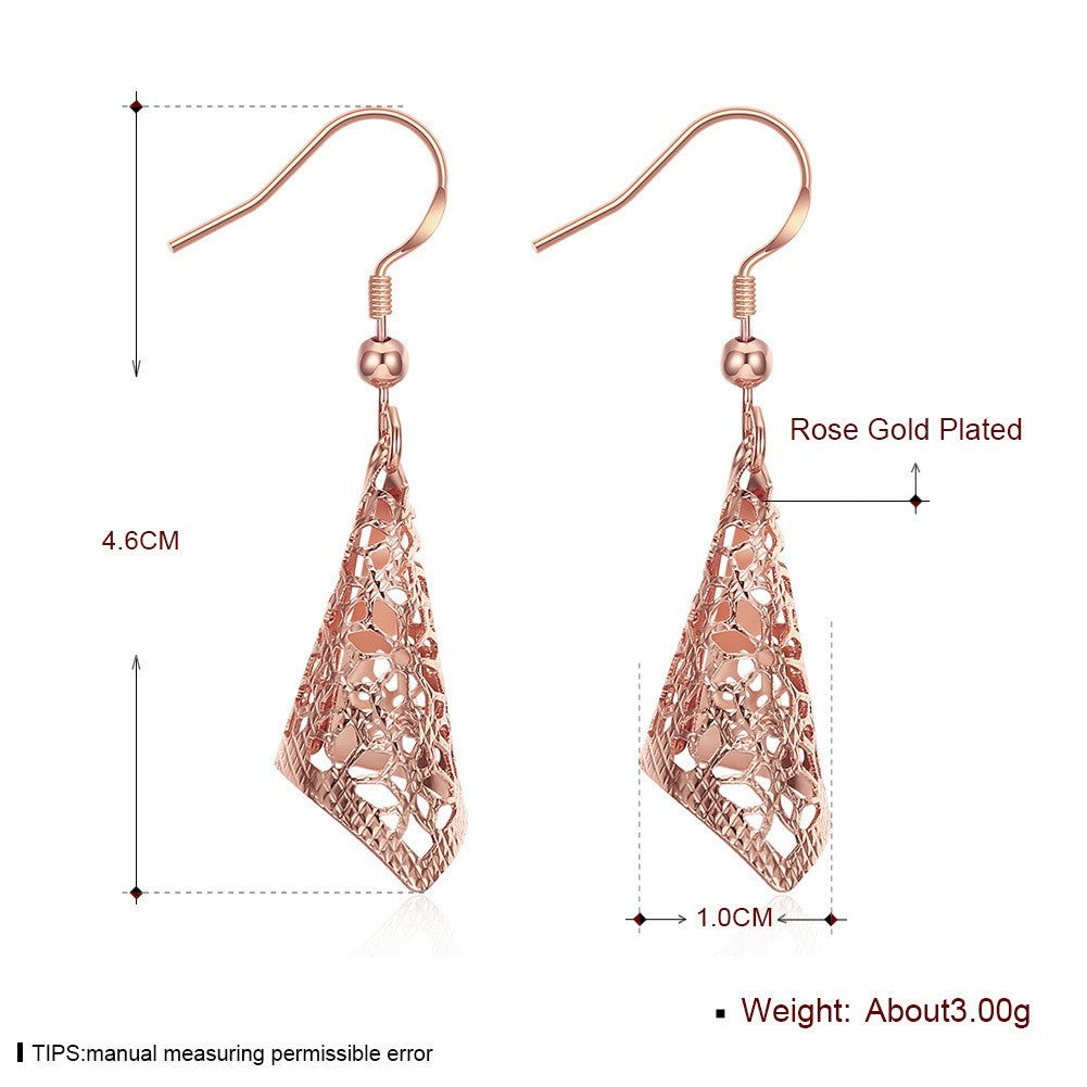 Gold zirkon ohrringe conchförmigen hohl kleine frische romantische stil elegant3