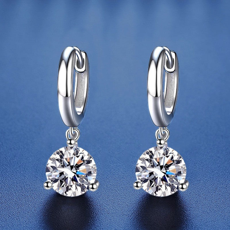 925S Silber Damen Ohrringe 925S Silber 50 Punkte [Zirkon] modisch0