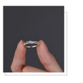 Damen Ring 925 Sterling Silber, leichtes LuxusNischendesign, modisch, verstellb0