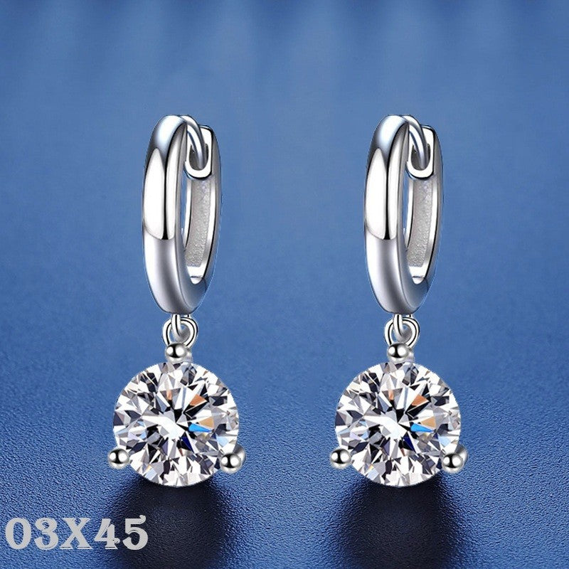 925S Silber Damen Ohrringe 925S Silber 50 Punkte [Zirkon] modisch6