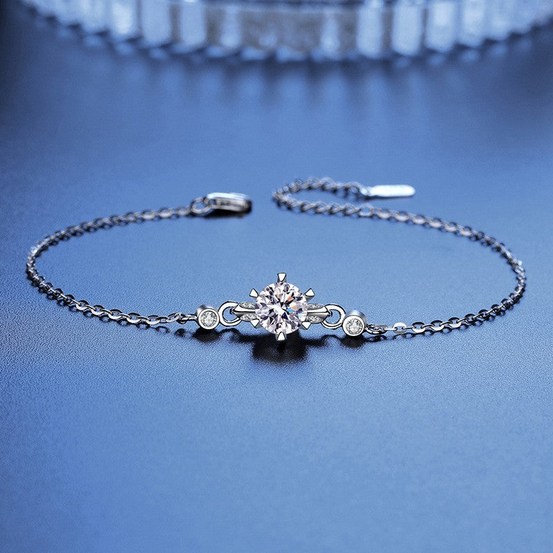 Damen Armband aus 925er Sterlingsilber mit sechs Krappen, einzigartiges Design8