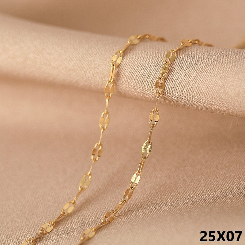 Damen Herren Kette Halskette Edelstahl 18K Gold vergoldet 40+5cm Schmuck, 2 mm0