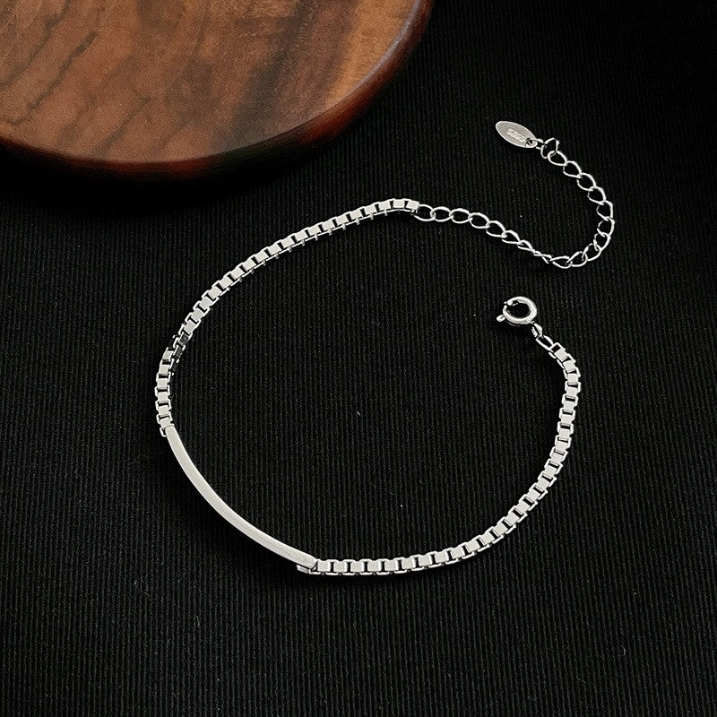 Luxuriöses Armband aus 925er Sterlingsilber, schlicht und einzigartig, minimalis14
