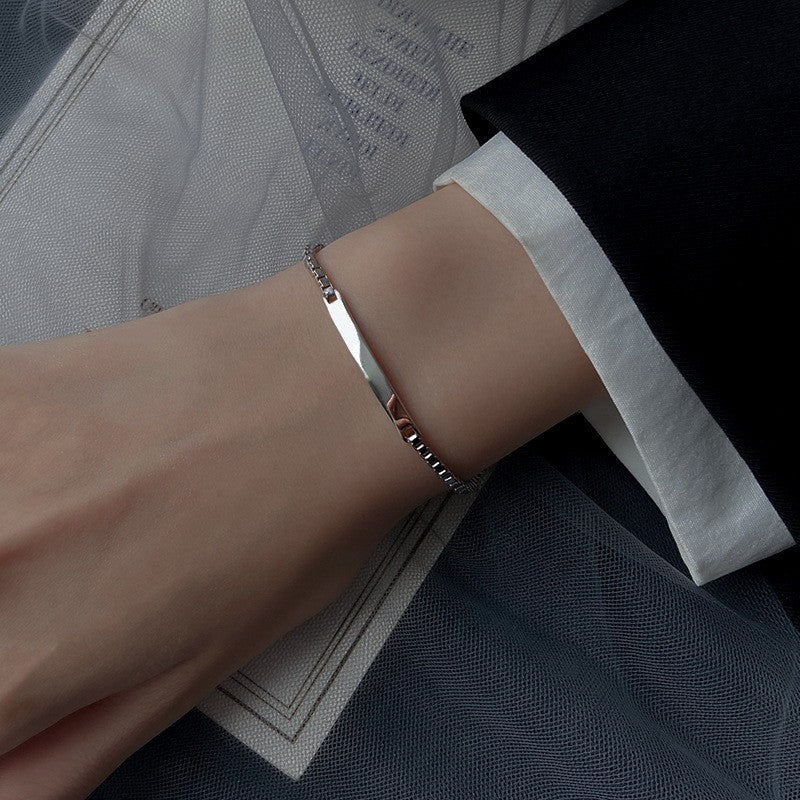 Luxuriöses Armband aus 925er Sterlingsilber, schlicht und einzigartig, minimalis12