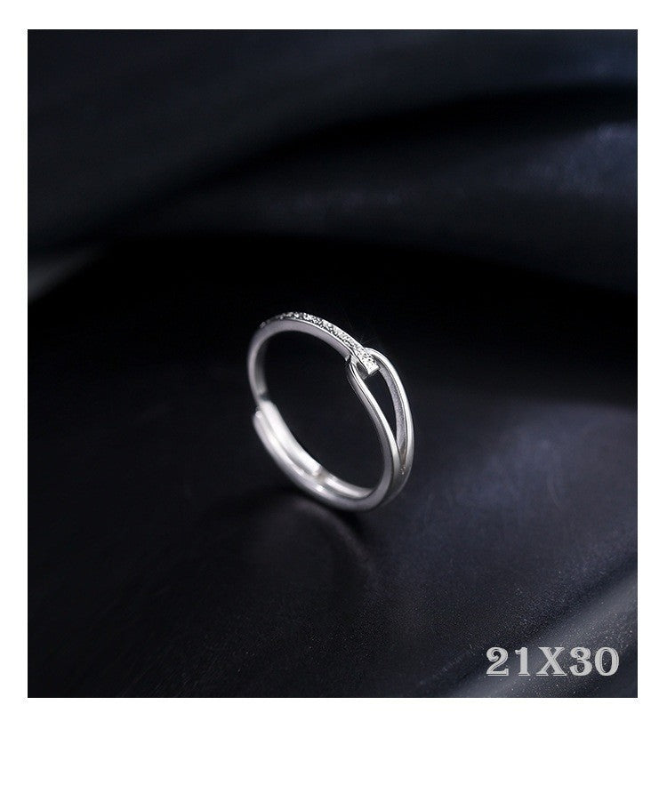925 Silber Ring Minimalistisch – Verstellbar, Offen, Damen Fingerring  Geschenk8