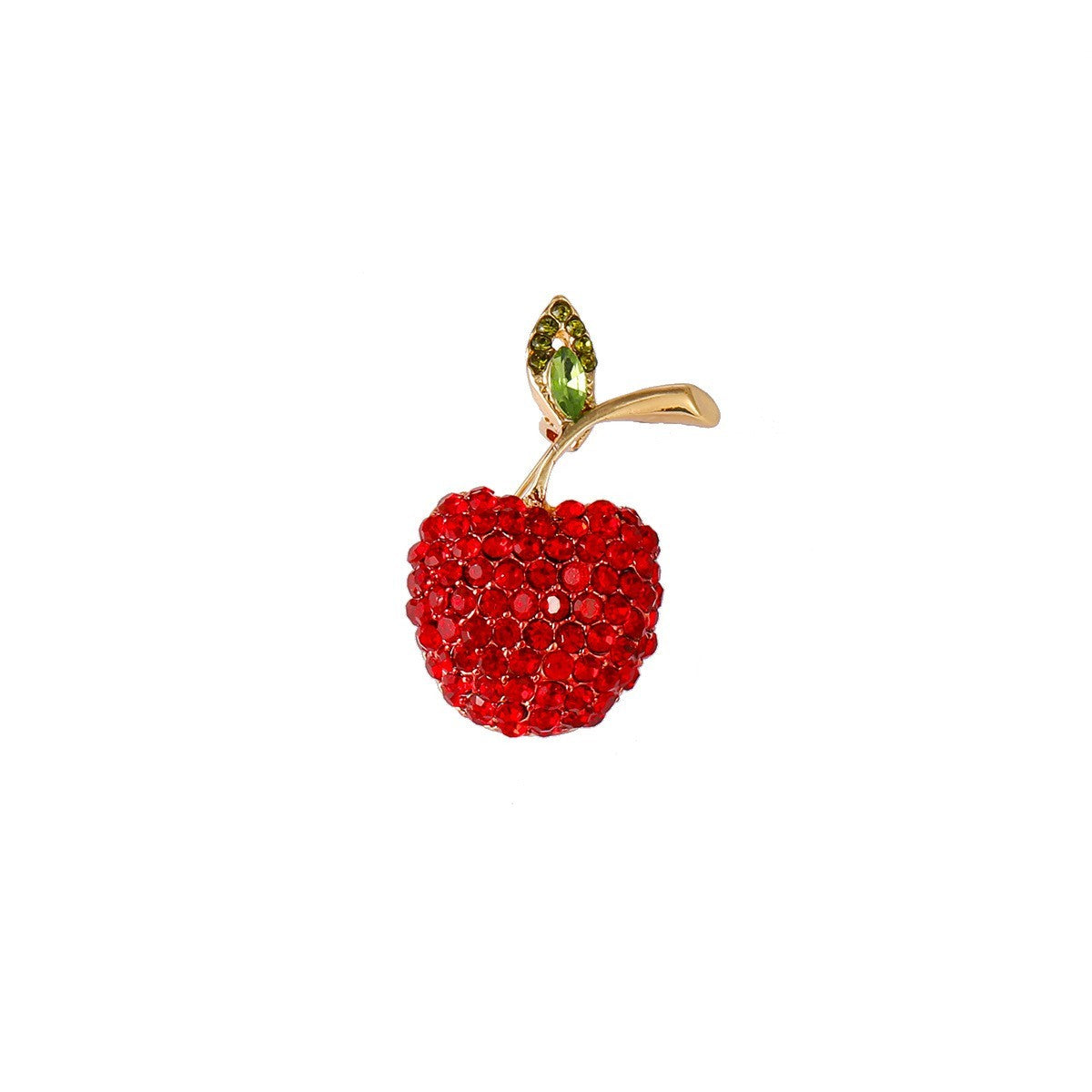 Süße kleine Apfel Brosche, Legierung, , exquisite ObstWäschekl8