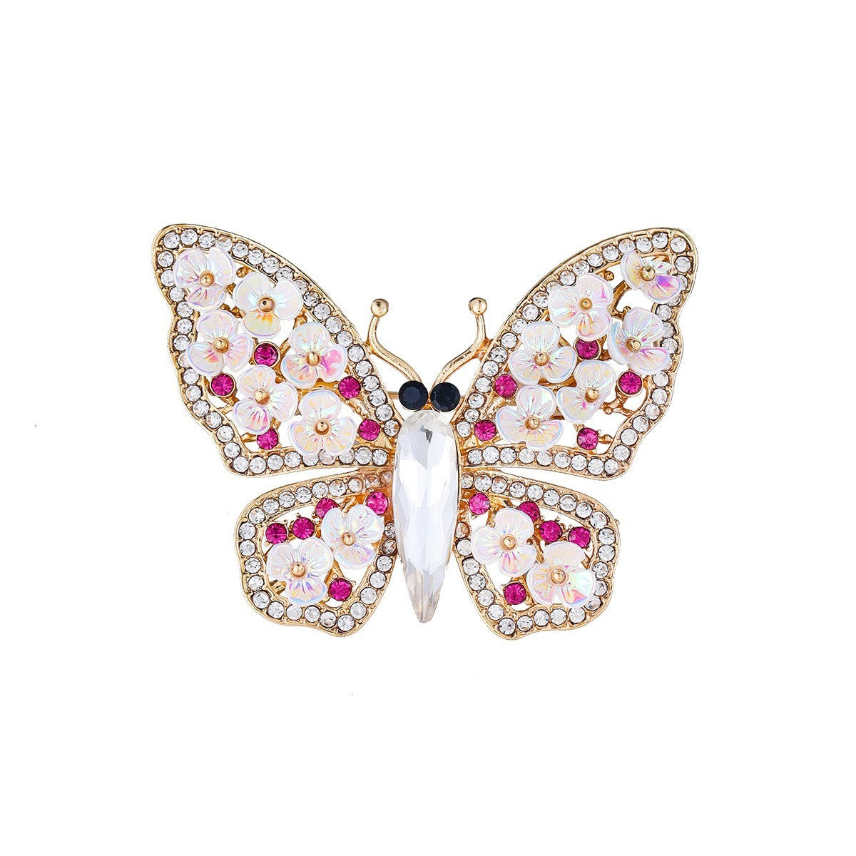 Schmetterlings Damen Broche Luxuriöse und elegante Schmetterlings Brosche aus Le