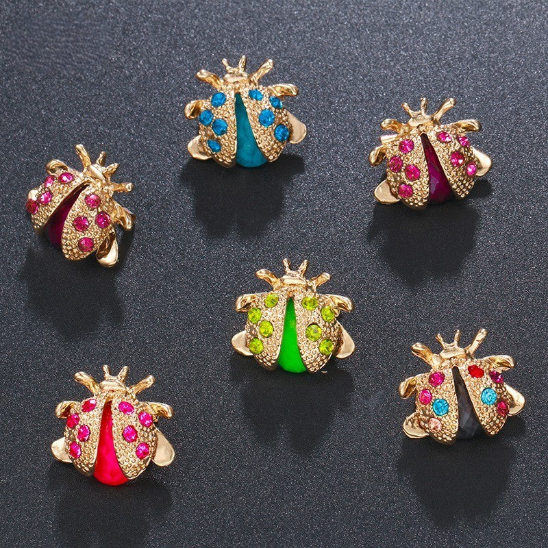 Frauen Marienkäfer Broche Insektenbrosche Tierbroschen Marienkäferbrosche 6 Farb