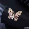 Schmetterlings Damen Broche Luxuriöse und elegante Schmetterlings Brosche aus Le