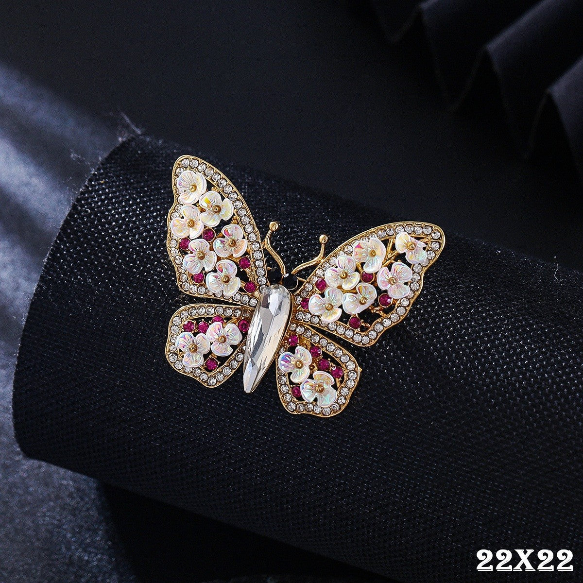 Schmetterlings Damen Broche Luxuriöse und elegante Schmetterlings Brosche aus Le