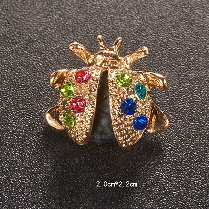 Frauen Marienkäfer Broche Insektenbrosche Tierbroschen Marienkäferbrosche 6 Farb