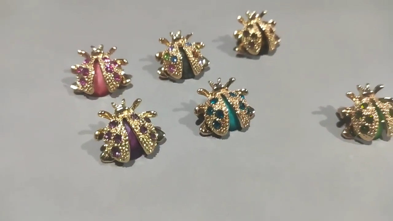 Frauen Marienkäfer Broche Insektenbrosche Tierbroschen Marienkäferbrosche 6 Farb