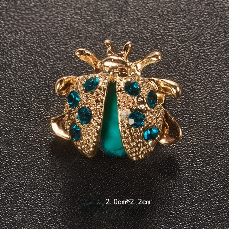 Frauen Marienkäfer Broche Insektenbrosche Tierbroschen Marienkäferbrosche 6 Farb