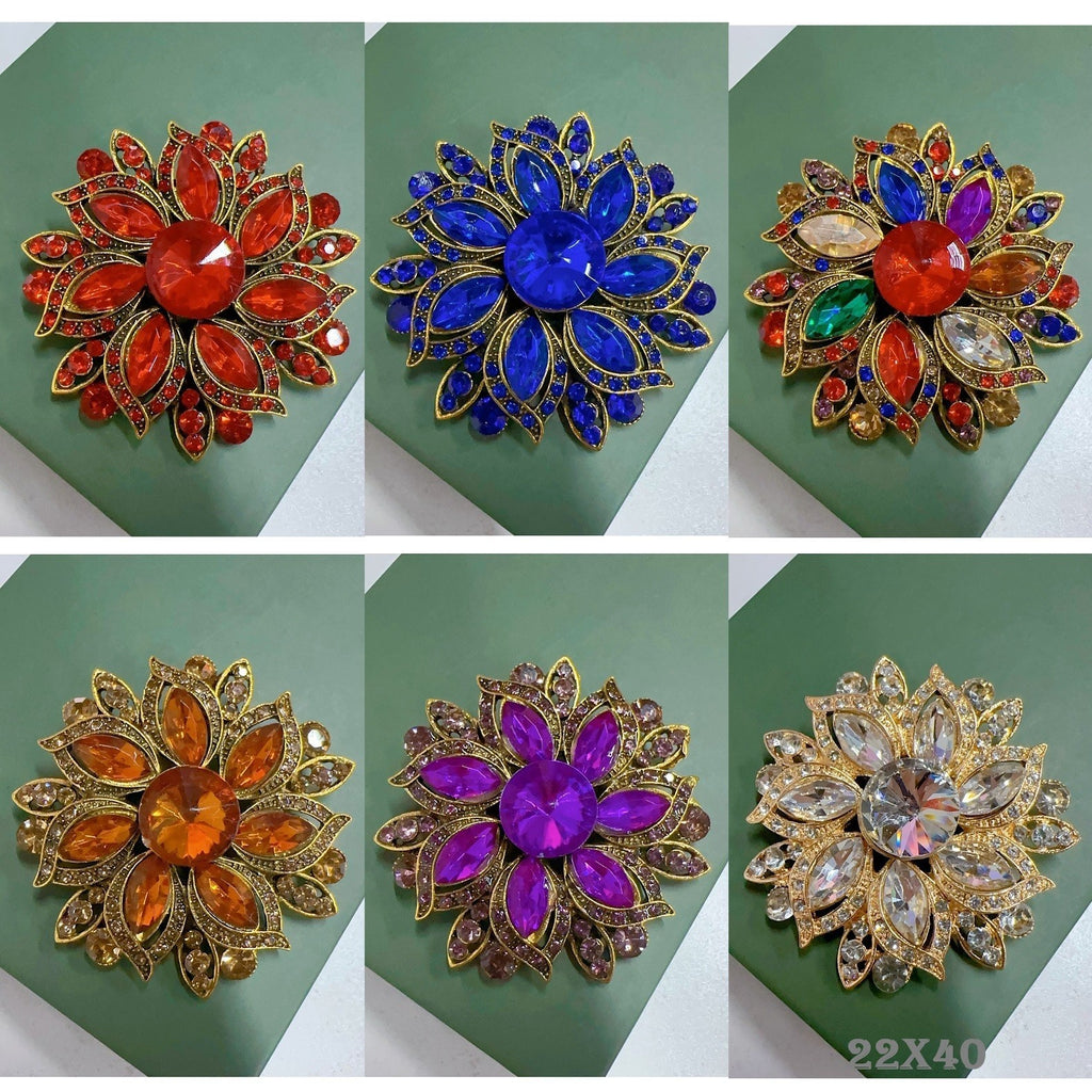 Brosche Damen Luxus Crystal Sun Flower ES for Frauen Hochzeiten Büro Party Pins